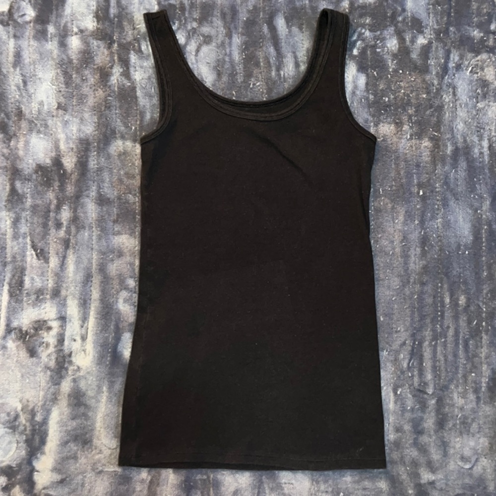 Time and Tru Sz Small Black Tank Top